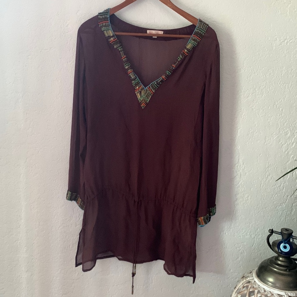 Lotus London beach coverup